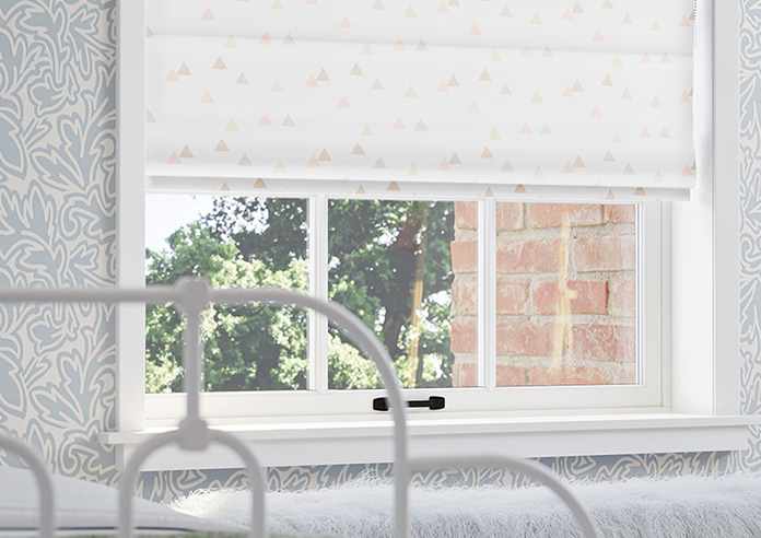 Faceted, Marshmallow - Twist&Fit Roman Blind - Image 5